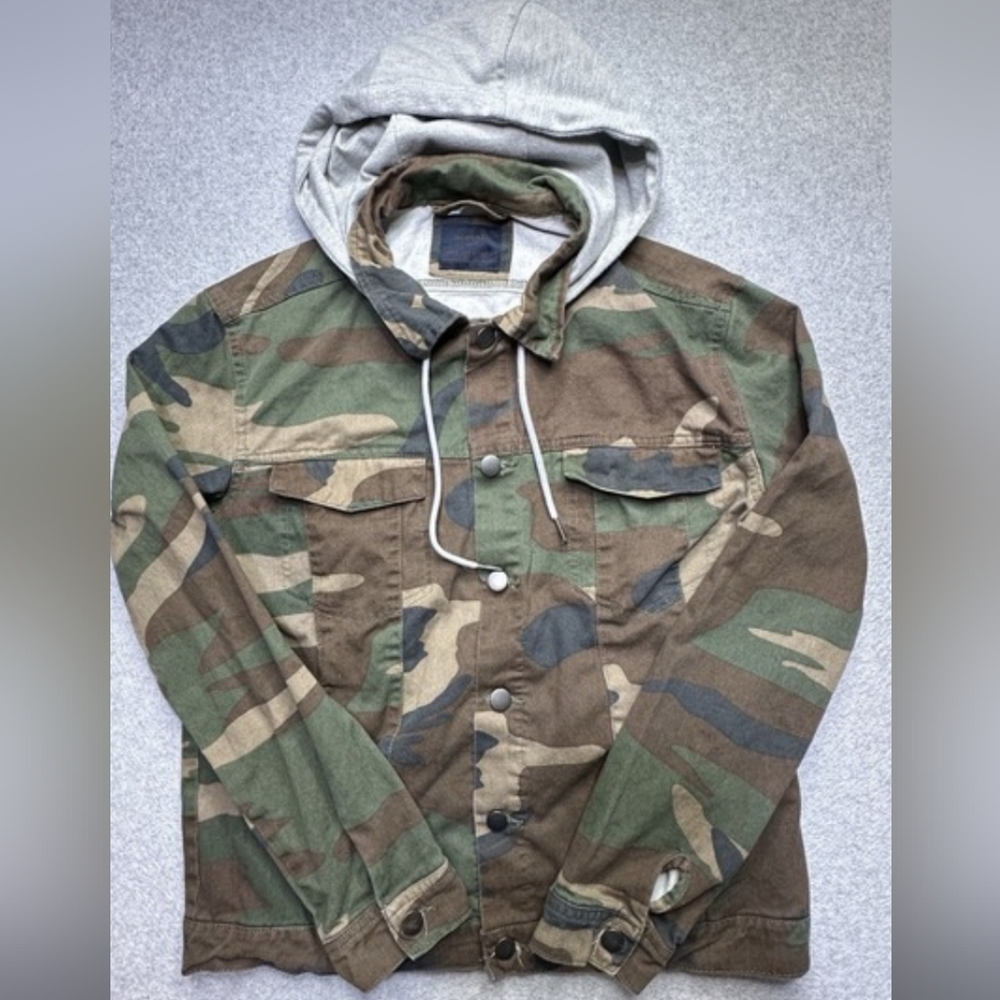 Nomad Yosemite Men's Camo Canvas Trucker w/Hood Jacket